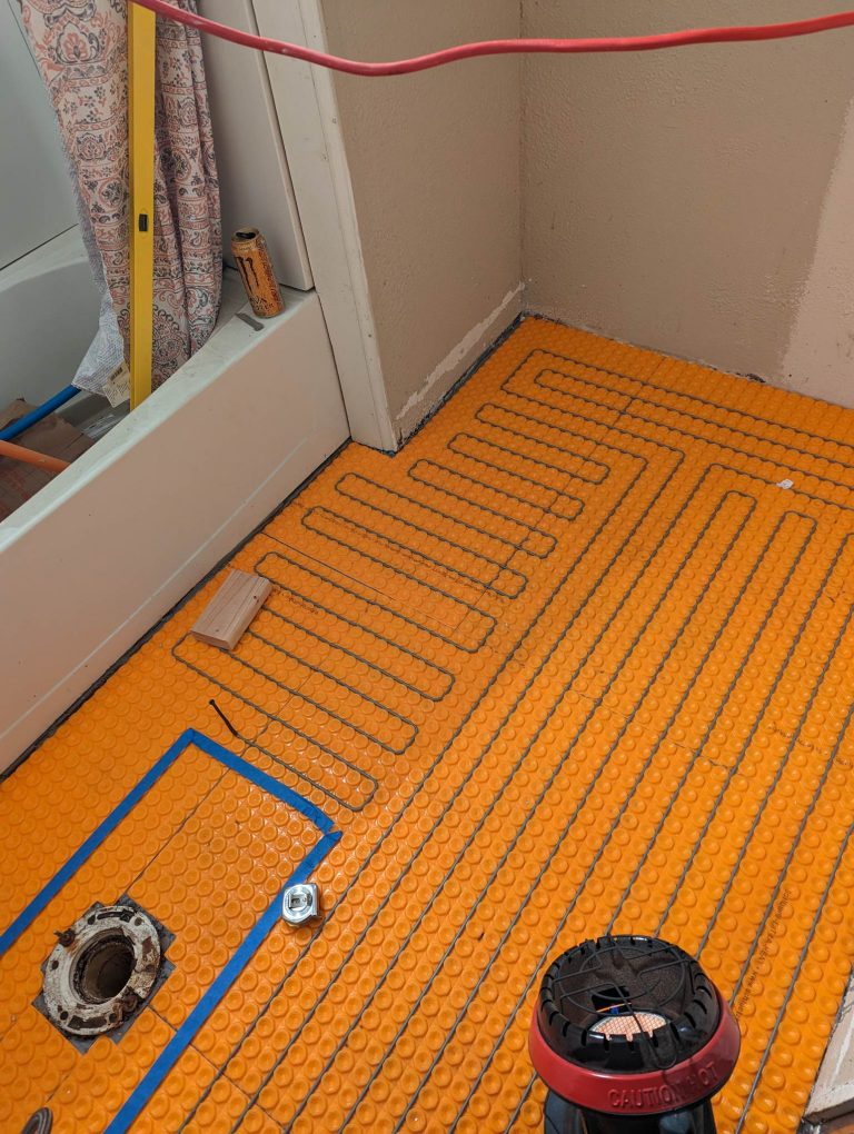 Heated Bathroom Floor